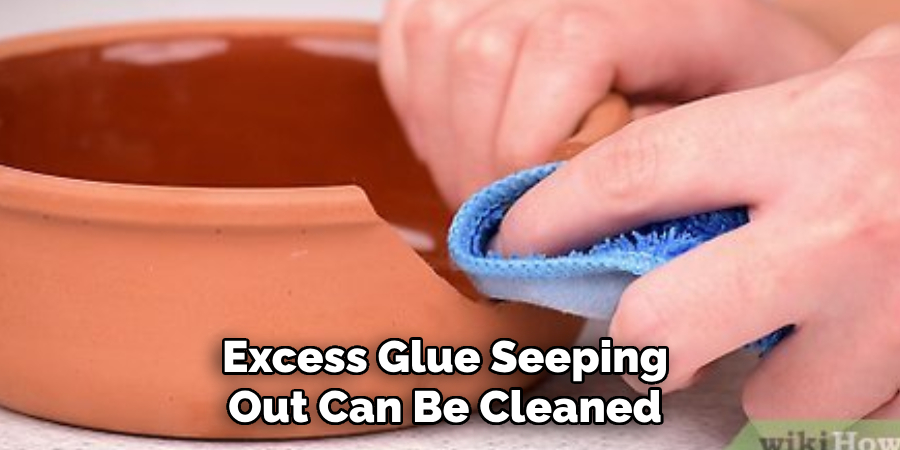 Excess Glue Seeping 
Out Can Be Cleaned 