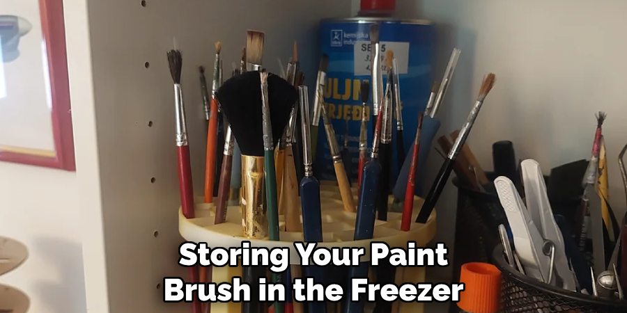 Storing Your Paint Brush in the Freezer