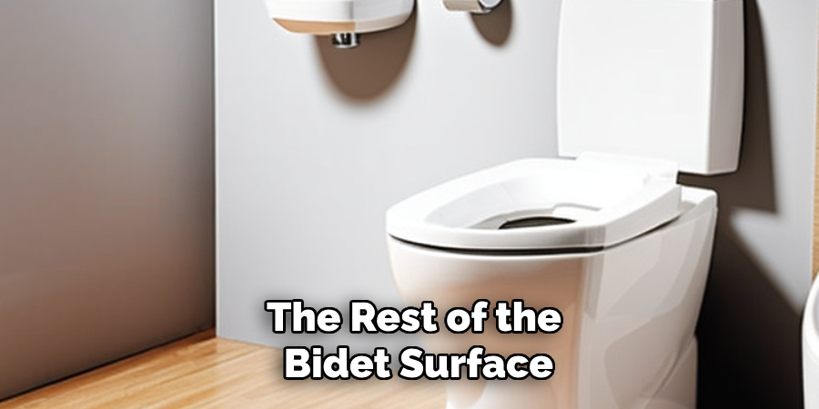 The Rest of the
Bidet Surface