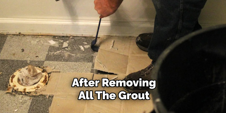 After Removing
All The Grout