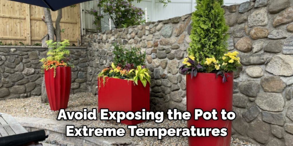Avoid Exposing the Pot to
Extreme Temperatures