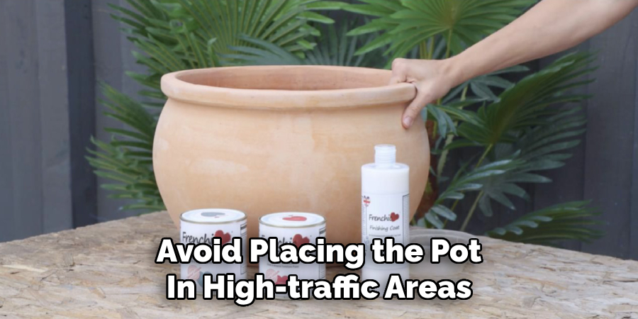 Avoid Placing the Pot
In High-traffic Areas