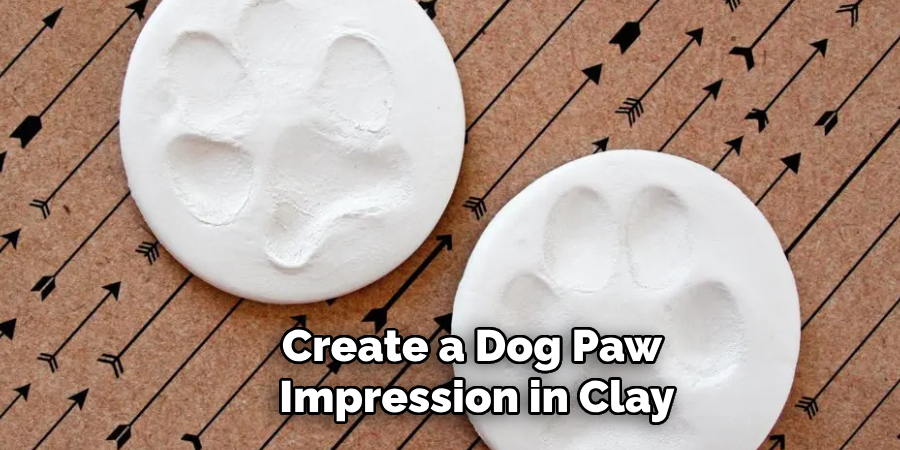 Create a Dog Paw
 Impression in Clay