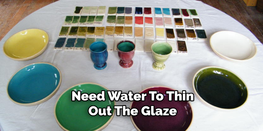 Need Water To Thin
Out The Glaze