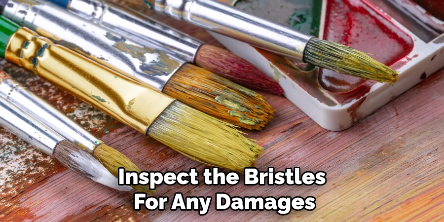 Inspect the Bristles
For Any Damages
