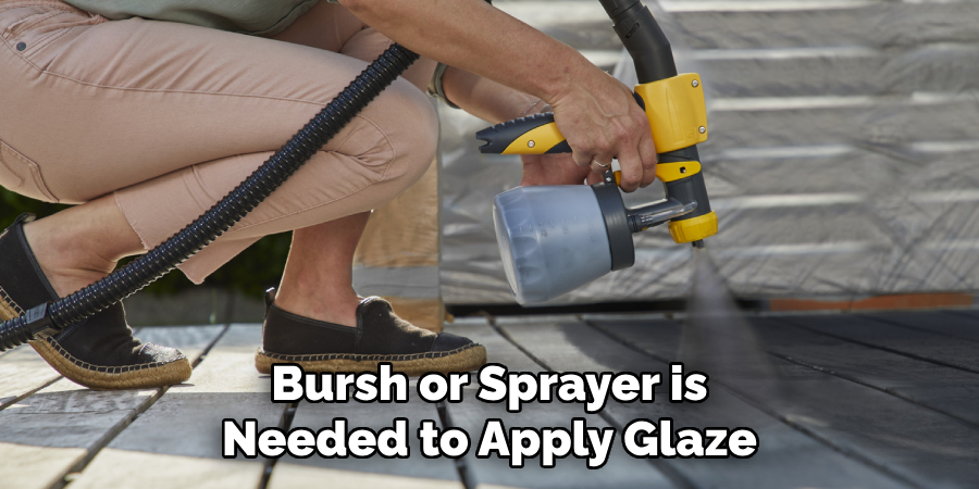 Bursh or Sprayer is
Needed to Apply Glaze