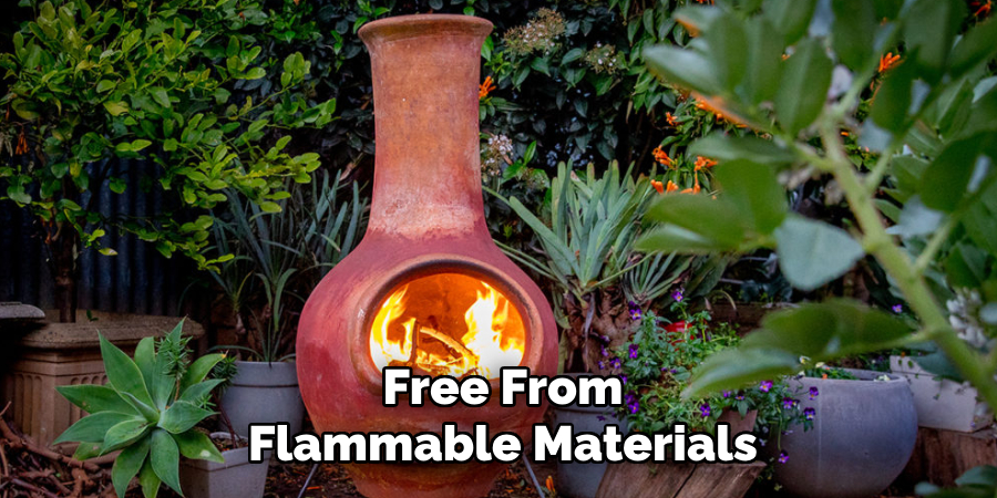 Free From
Flammable Materials