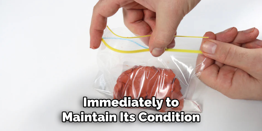 Immediately to
Maintain Its Condition