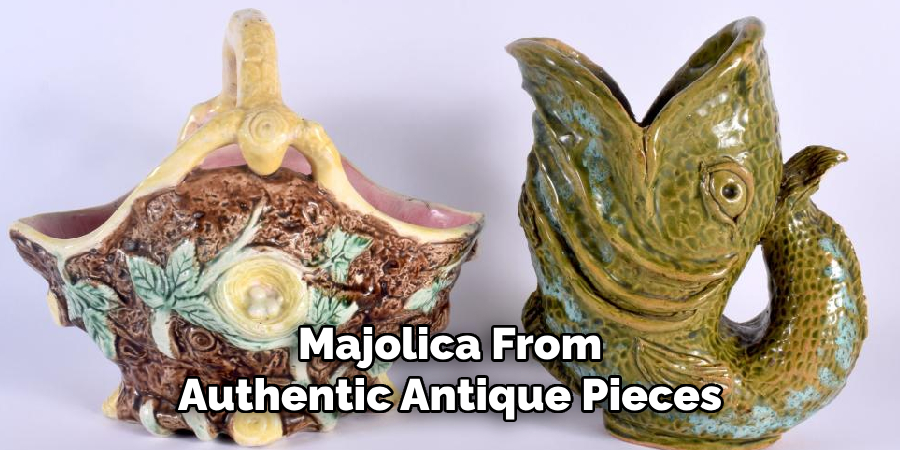 Majolica from authentic antique pieces