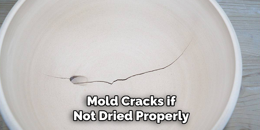 Mold Cracks if
Not Dried Properly