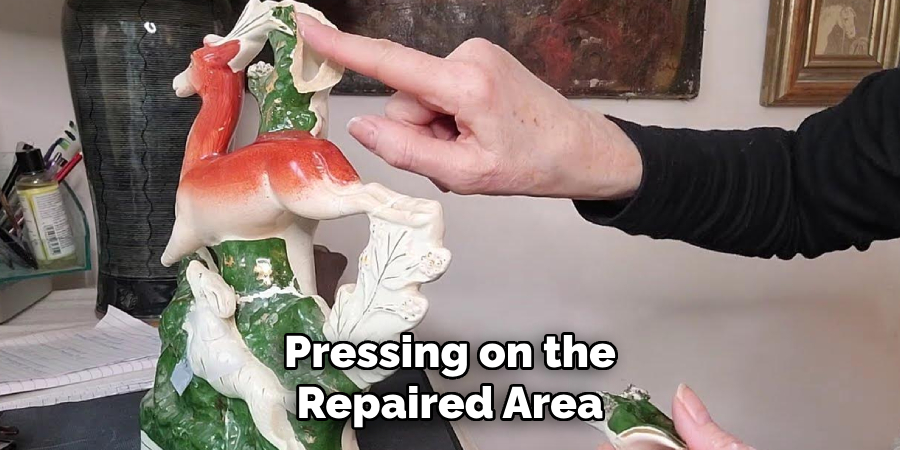 Pressing on the
Repaired Area