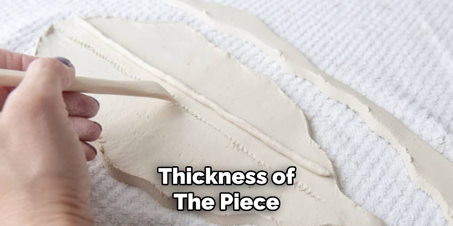 Thickness of
The Piece