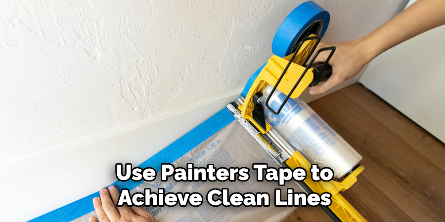 Use Painters Tape to Achieve Clean Lines
