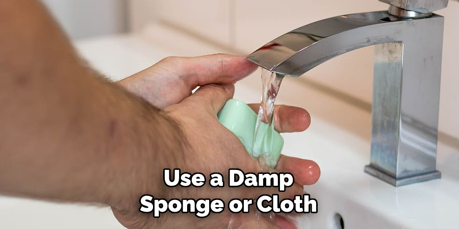 Use a Damp Sponge or Cloth