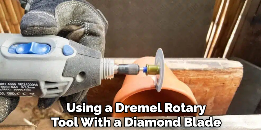Using a Dremel Rotary 
Tool With a Diamond Blade 