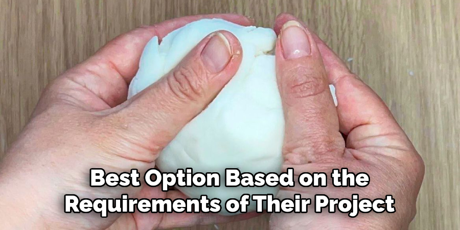 Best Option Based on the
Requirements of Their Project