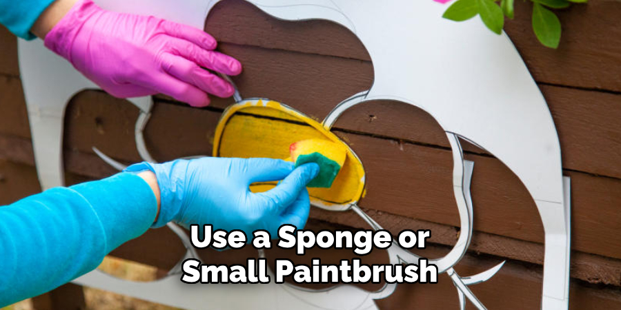 Use a Sponge or Small Paintbrush