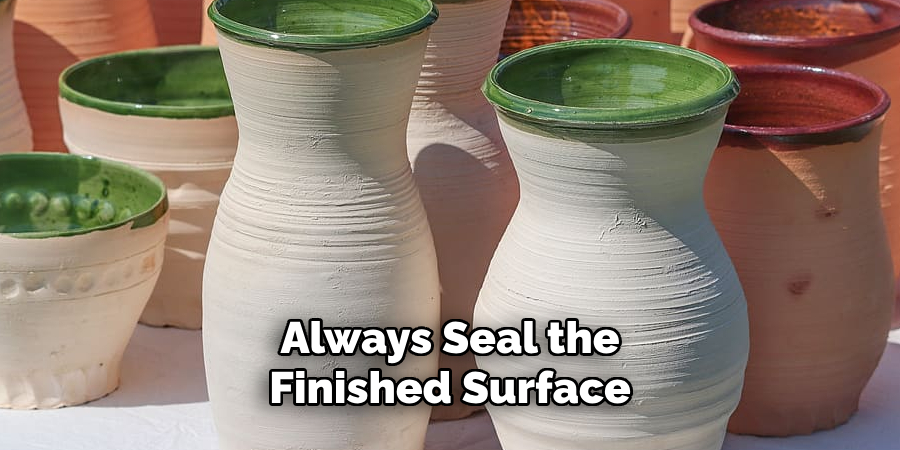 Always Seal the Finished Surface