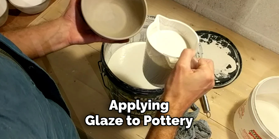 Applying Glaze to Pottery